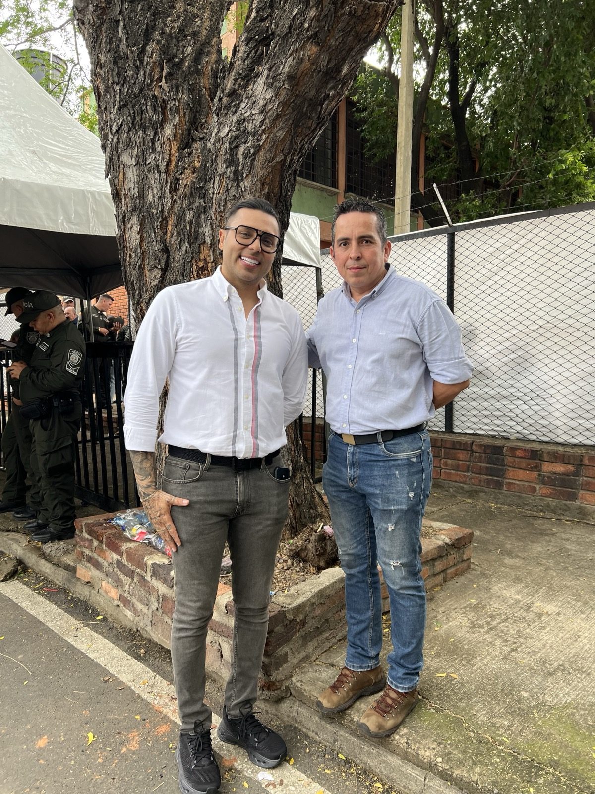 Recorrido junto a la fuerza pública